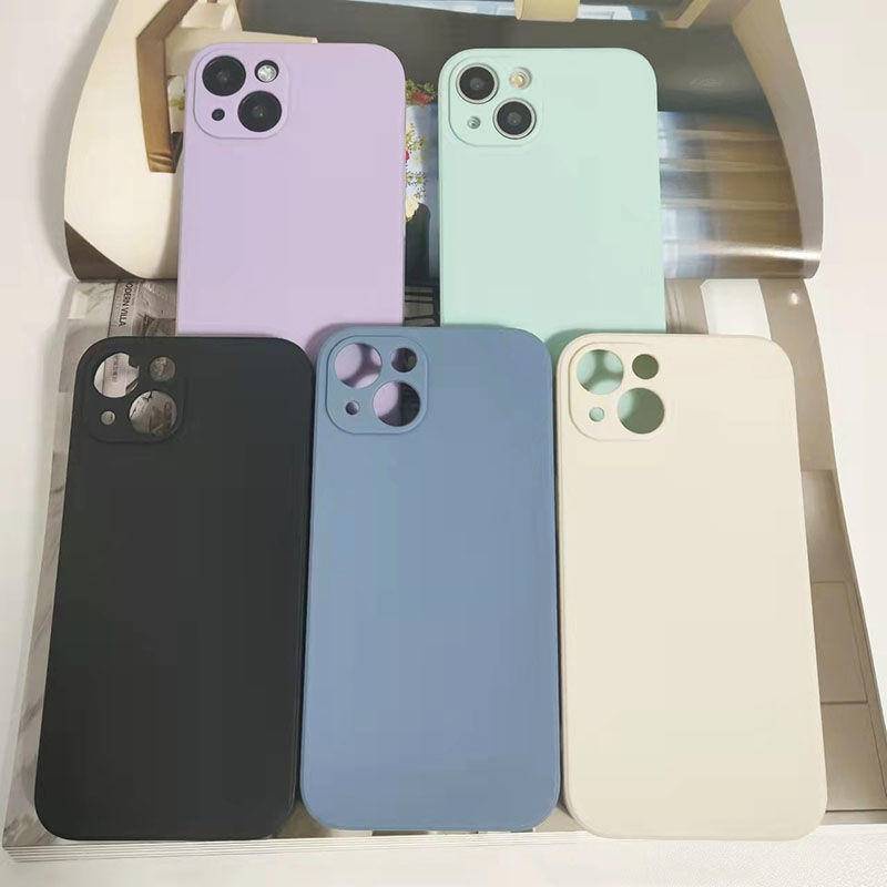 Soft Case Bahan Silikon Untuk iPhone 13 12 11 Pro MAX Mini X XS MAX XR SE 2020 2022 6 6S 7 8 Plus