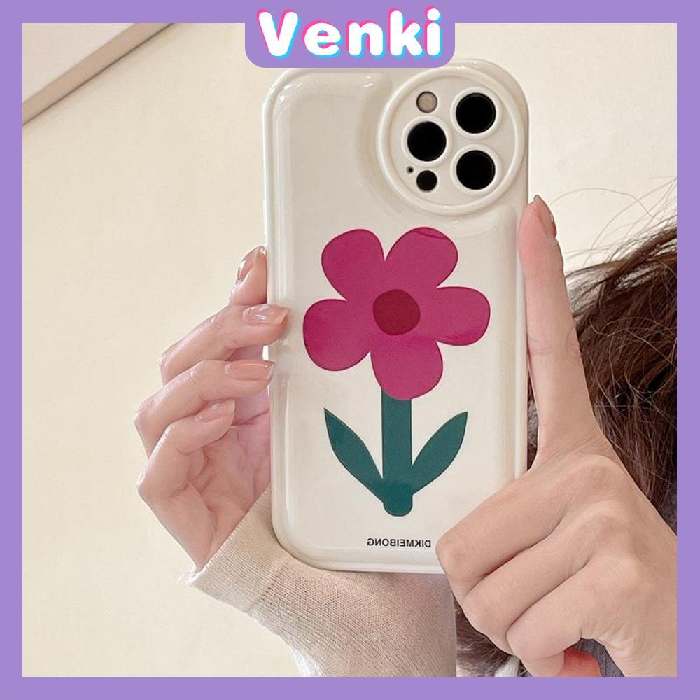 iPhone Case Silicone Soft Case Airbag Shockproof Protection Camera Flower Simple Cute Compatible For iPhone 11 Pro Max 13 Pro Max 12 Pro Max 7Plus xr XS Max