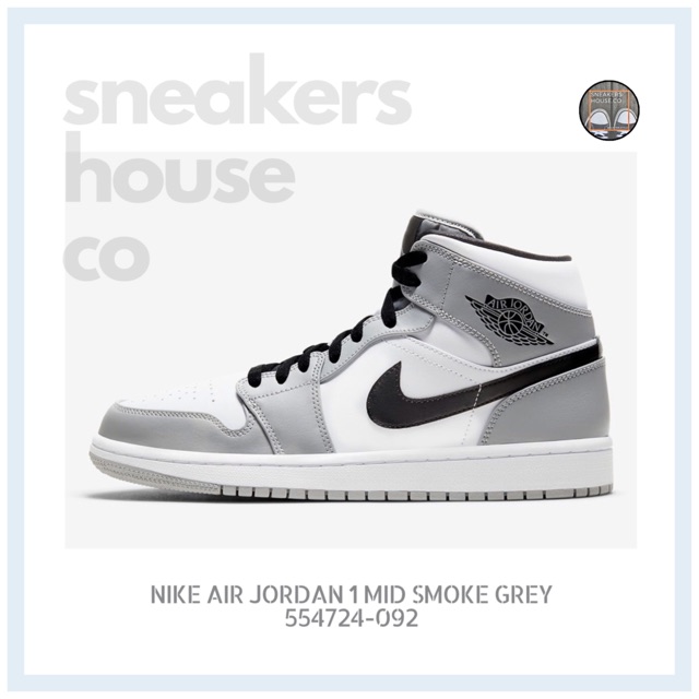 nike jordan mid 1 smoke grey