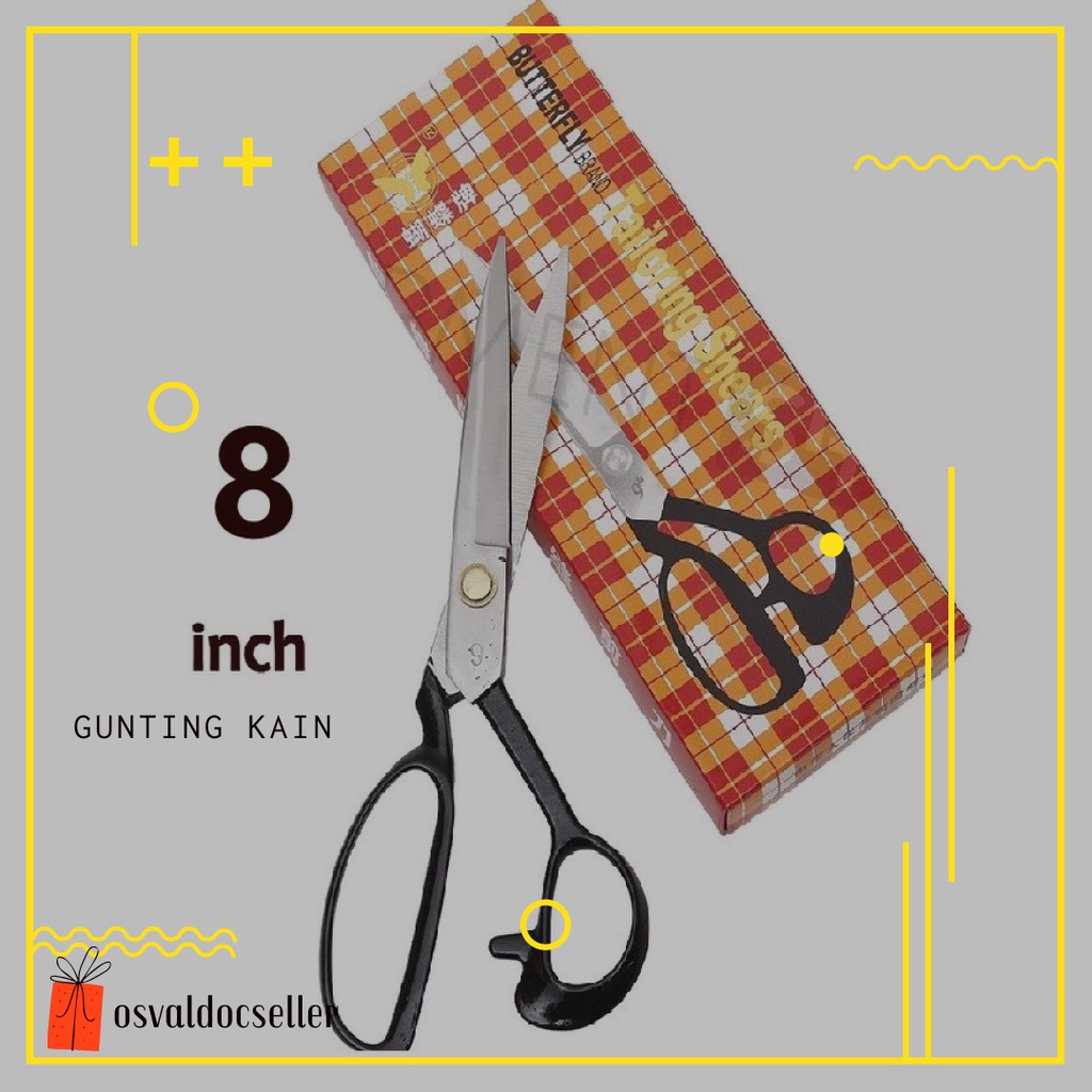 

4.4 Sale Gunting Potong Butterfly Kupu Kupu Ukuran 8 Inch | Gunting Multifungsi | Serbaguna | 2in1 | Tailor | Scissors | Besar | Butterfly | Osvaldocseller