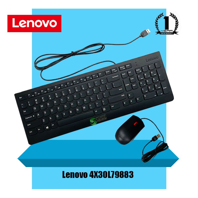 Jual LENOVO 4X30L79883 Essential Wired Combo Keyboard & mouse Garansi Shopee Indonesia