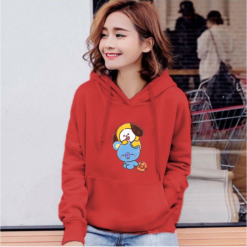 Lilipop.id Sweater Wanita Bts Chimmy Hoodie Jumper Outwear