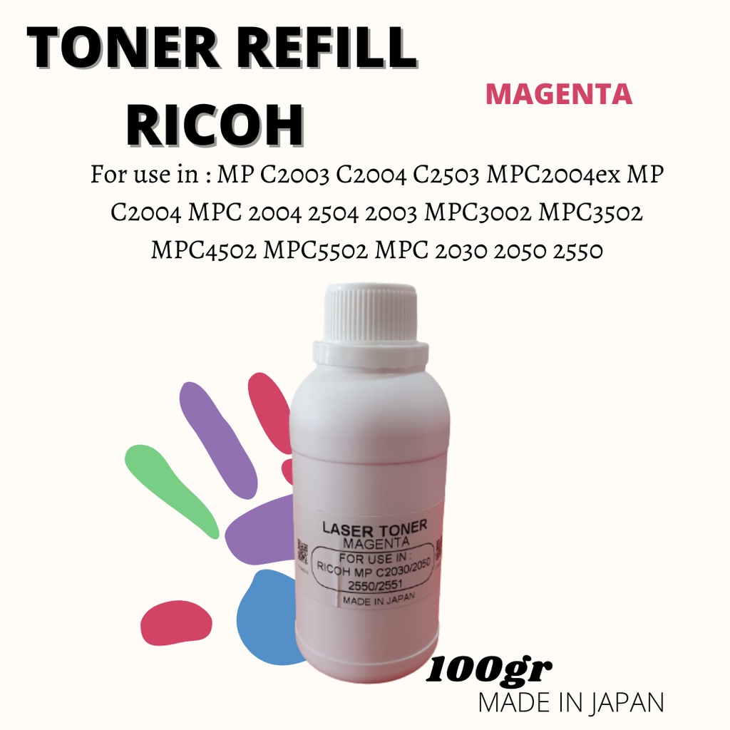Toner Refill Ricoh Gestetner Mpc3002/mpc3502/mpc4502/mpc5502