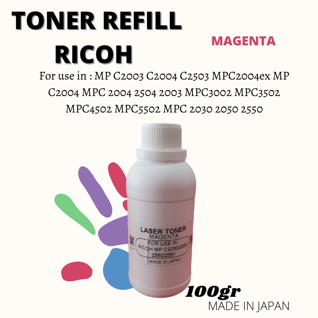 Toner Refill Ricoh Gestetner MPC2004ex MP C2004 MPC 2004 2504 2003 2503