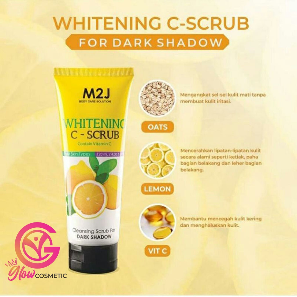M2J BRIGHTENING C-SCRUB CLEANSING SCRUB FOR DARK SHADOW 120ML