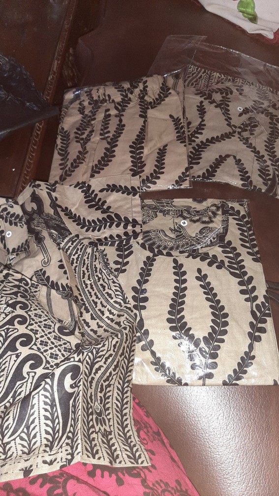 Maura Coupel Batik Couple Keluarga Sania Ruffle Ori Ndoro Jowi Dnt Motif Manuk Tarung