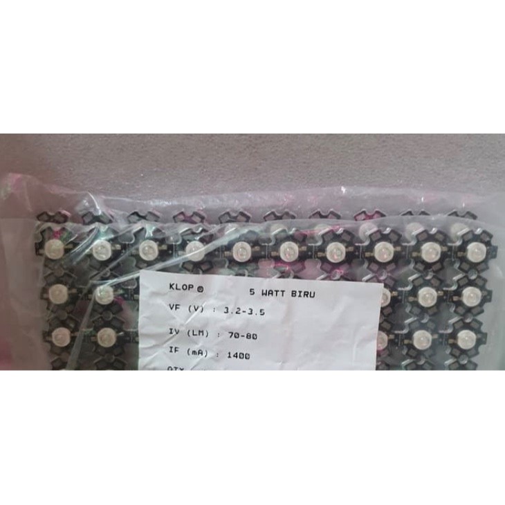 HPL LED 1 WATT WARM WHITE PUTIH HANGAT PLUS CASING PCB