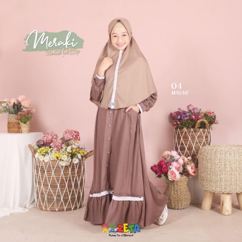 Gamis Meraki by Zeta Warna Mauve