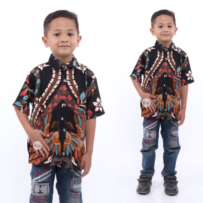 Original Produk.batik Anak Lengan Pendek Pria Modern Terbaru! Bisa Cod Gratis Ongkir.dari Pekalongan