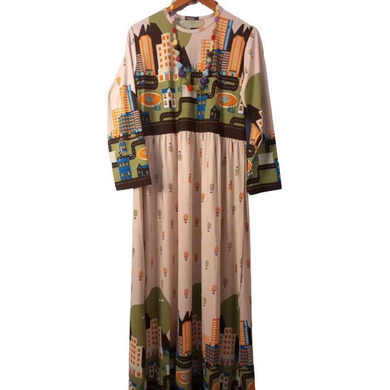Gamis Jersey Motif