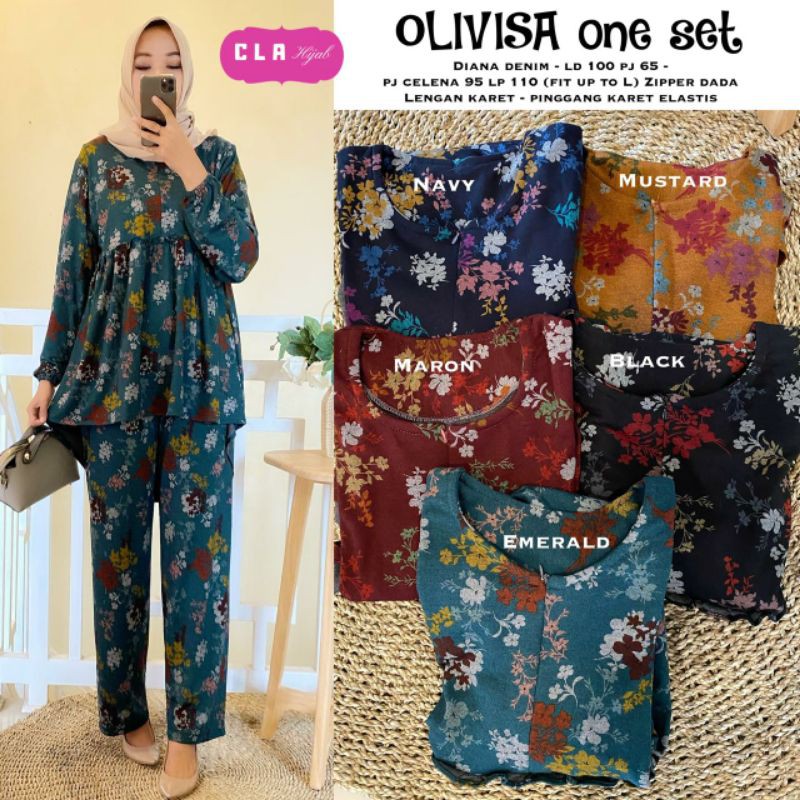 SET CLA HIJAB OLIVISHA 170121