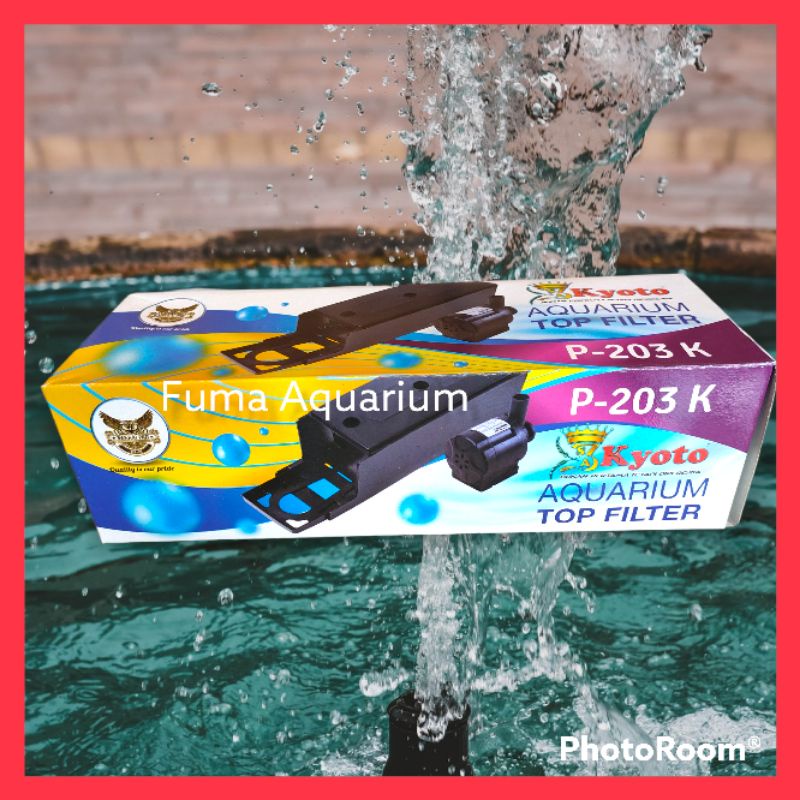 Top Filter Box Komplit Kyoto P 203K Filter Atas full set lengkap Aquarium 60-80cm Akuarium Aquascape