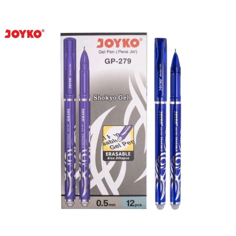 

PULPEN BISA DIHAPUS ERASABLE GEL PEN GP 279 / GP 333 / GP 334 / GP 321 JOYKO SHOKYO 6 GEL 0.5 MM BOLPEN