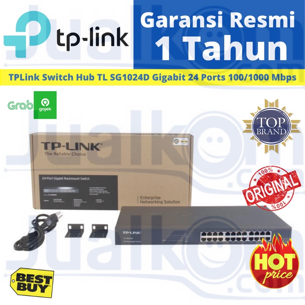 TP-LINK Switch TL-SG1024D 24 Port Gigabit Desktop Rackmount Switch Hub