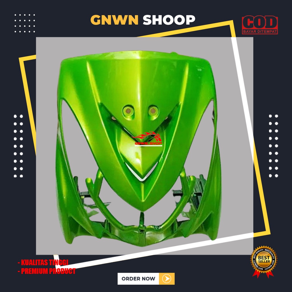Cover Panel Tameng Dasi Depan Kap Yamaha Mio Soul lama Body Depan Mio Old Merah Hijau