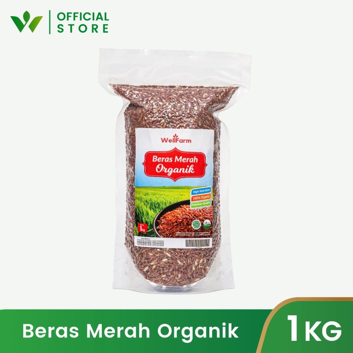 

Beras Merah Organik Wellfarm 1Kg
