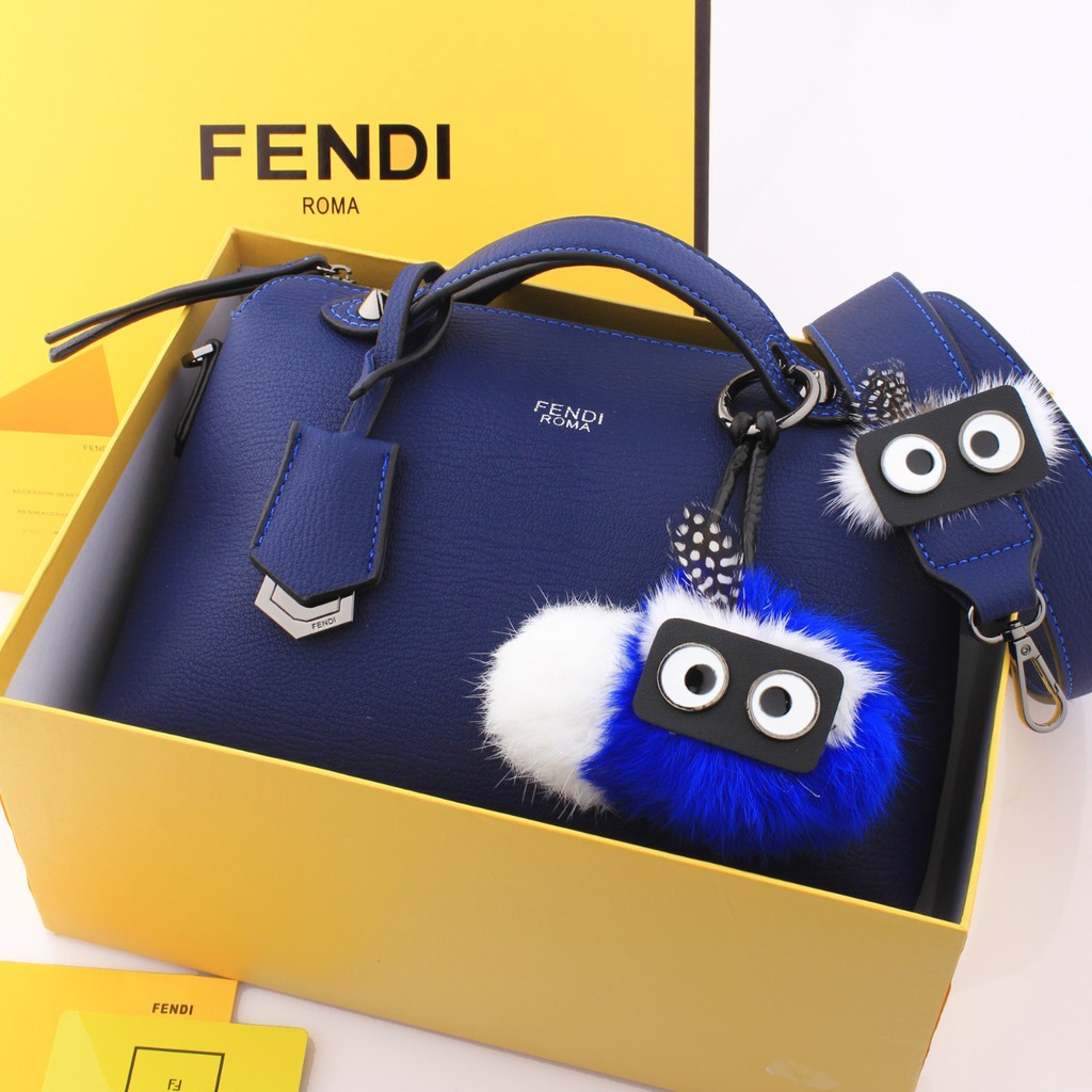 FENDI BY THE WAY BOSTON BAG WITH MONSTER CHARM #1032