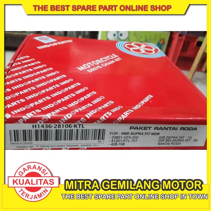 PROMO Gear Set Honda Supra fit new Indopart