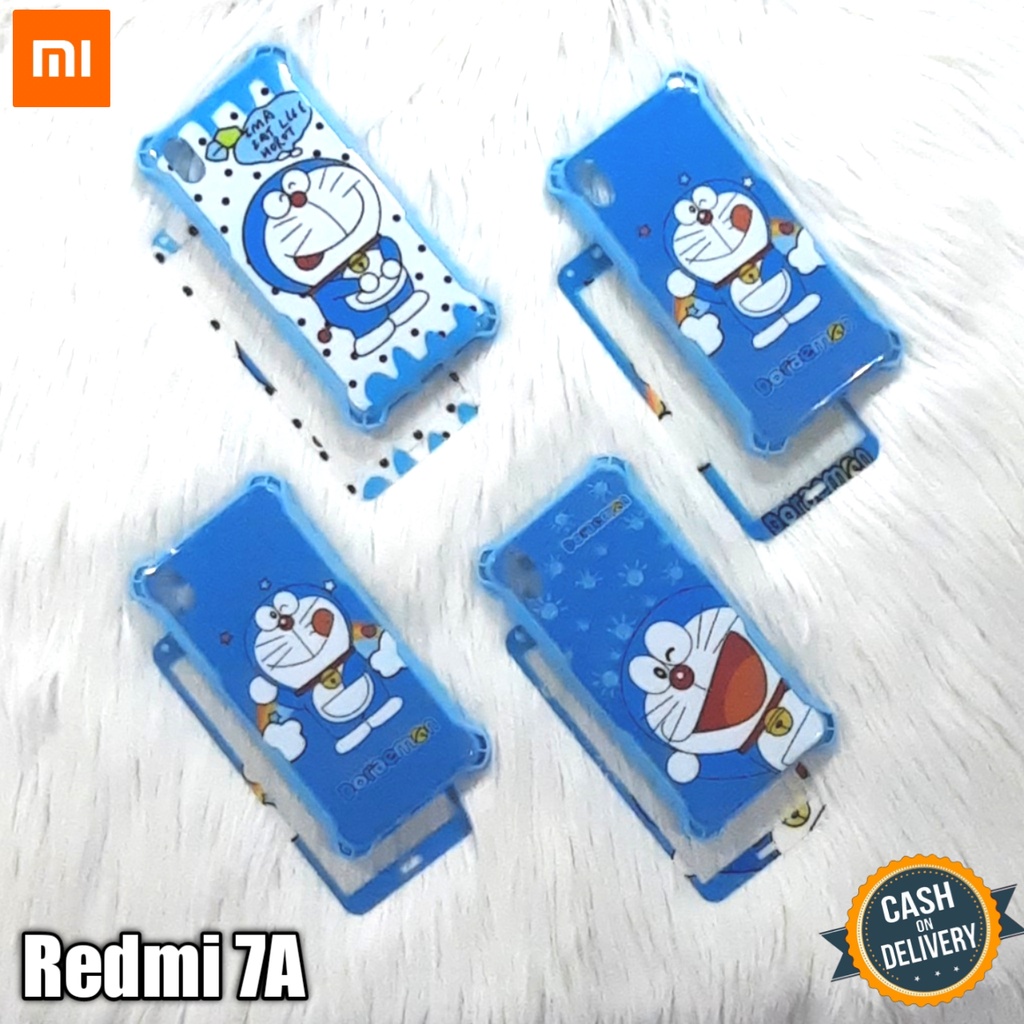 Case Hp Xiaomi Redmi 7A Softcase 360 Motif Lucu + Tempered Glass