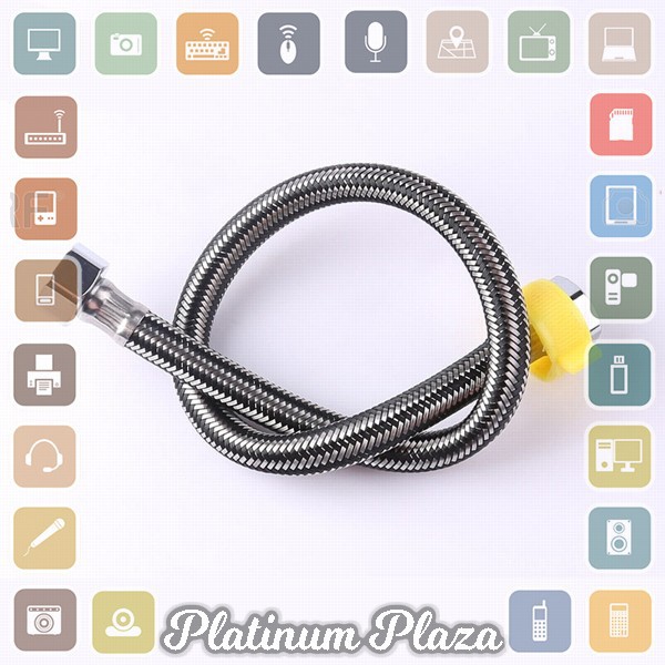 JRJUBB Selang Shower Fleksibel Braided Hose Stainless Steel 100CM - JR013387 - Silver`2K8LLZ-