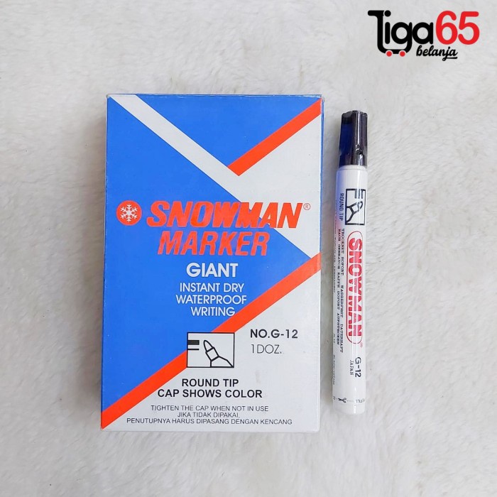 

Segera Miliki Spidol Snowman Permanent Marker No.G-12 Hitam Merah / 1 Box Isi 12 Pc Terbatas