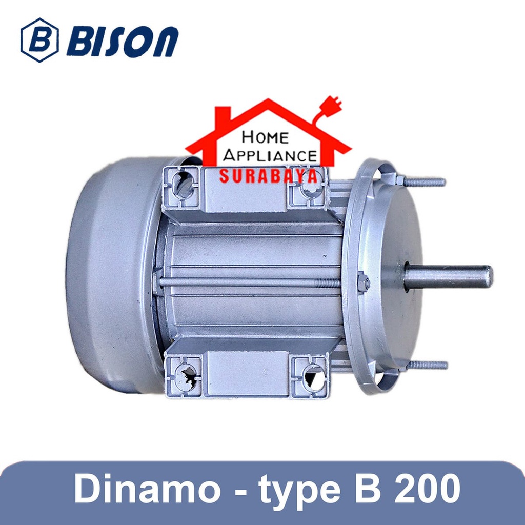 Dinamo Mesin Parut Parutan Kelapa Listrik Ubi Singkong Jahe Kunyit Serbaguna Bison B-200 B200 B 200