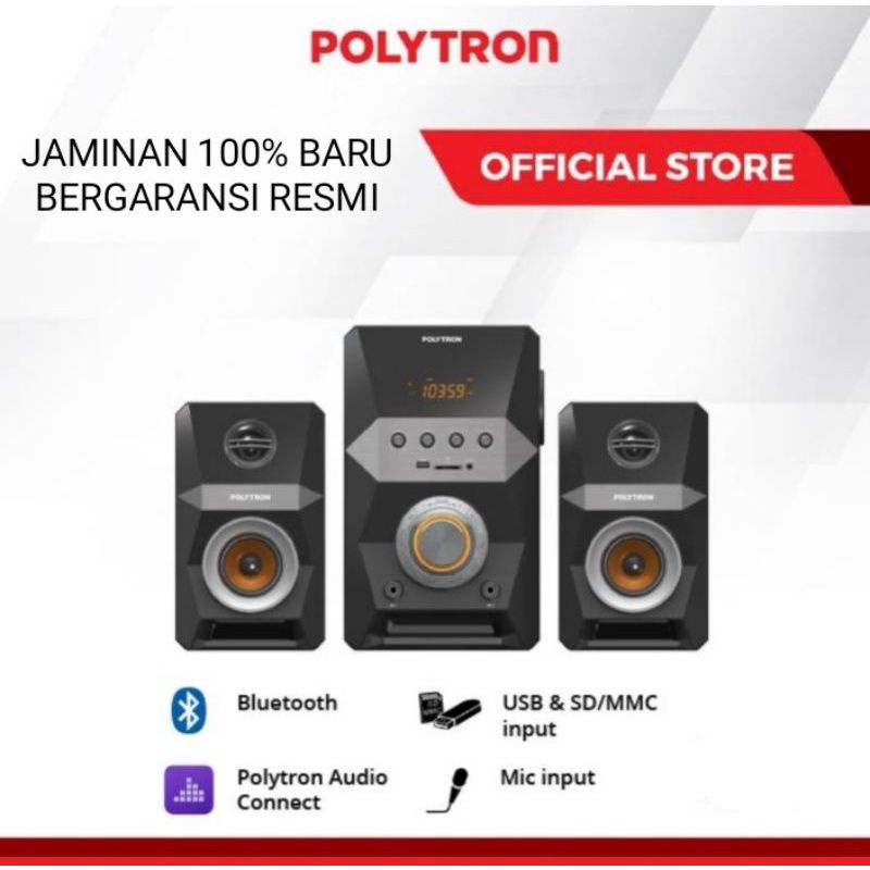 POLYTRON PMA-9502 Multimedia Speaker POLYTRON PMA 9502 Active Speaker with Bluetooth Karaoke