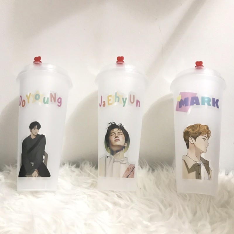 REUSABLE CUP TUMBLR NCT | TREASURE | ENHYPEN | BTS | GOT7 | SEVENTEEN [ bisa custom ]