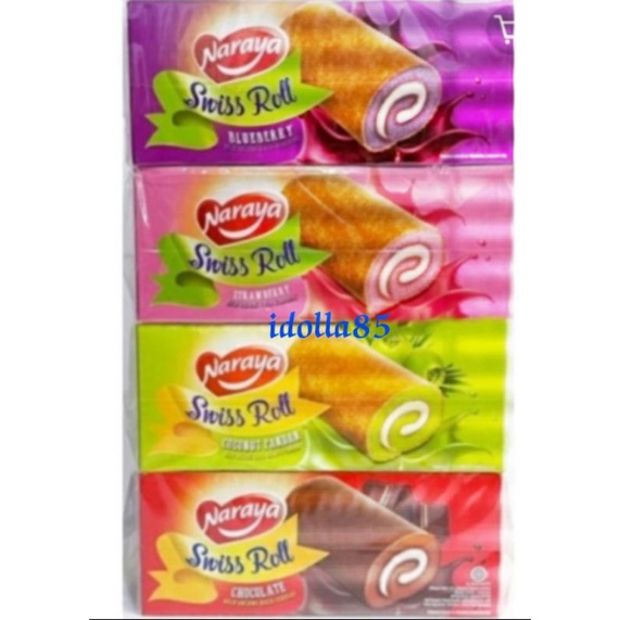 Kue Bolu Naraya Swiss Roll - Cake - NARAYA SWISS ROLL