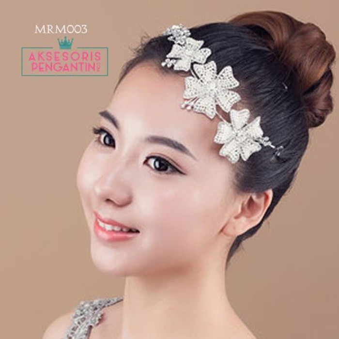 [READY STOCK] AKSESORIS RAMBUT TIARA WEDDING HEADPIECE PENGANTIN BRIDAL MRM003