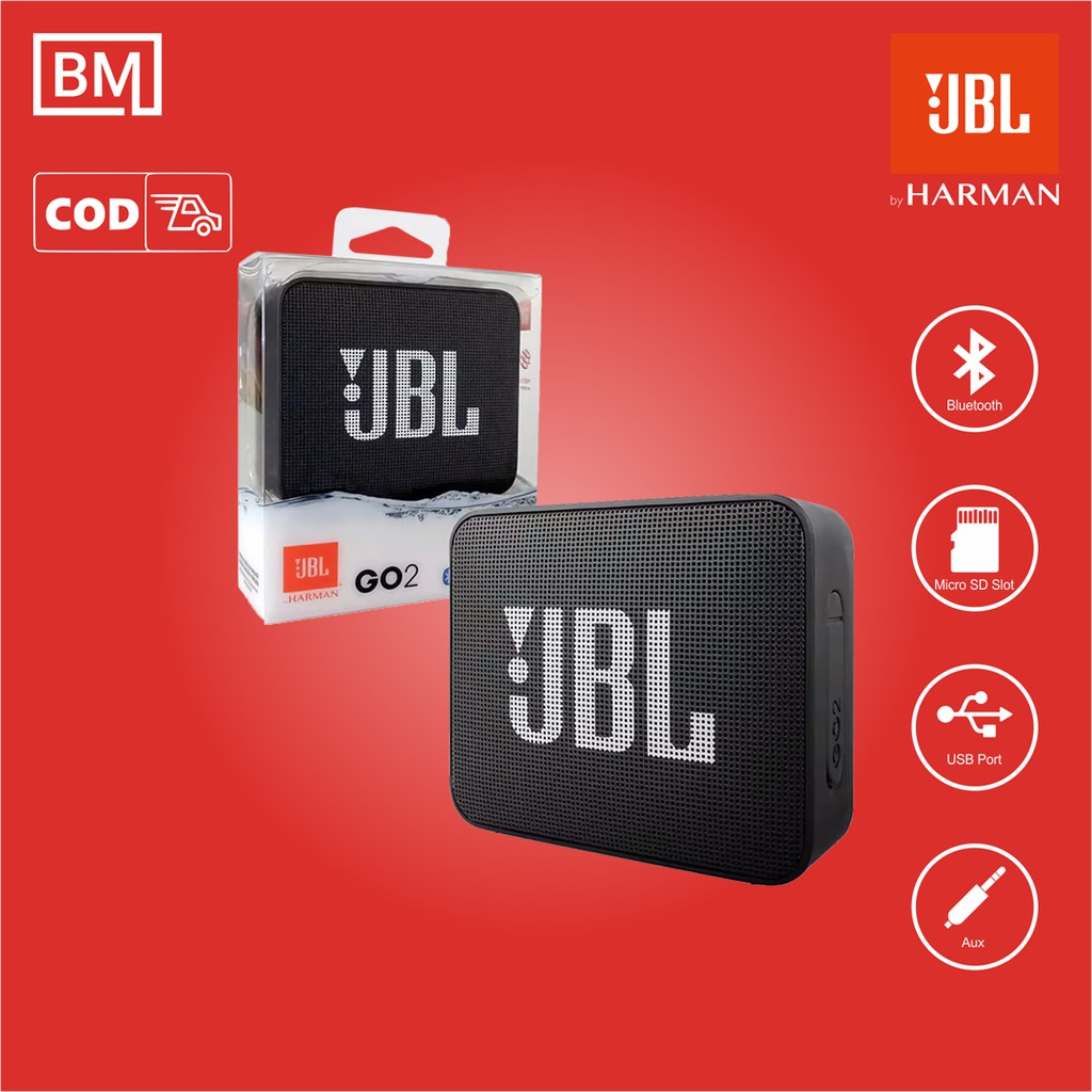 Speaker Bluetooth JBL GO2 GO 2 by Harman Portable