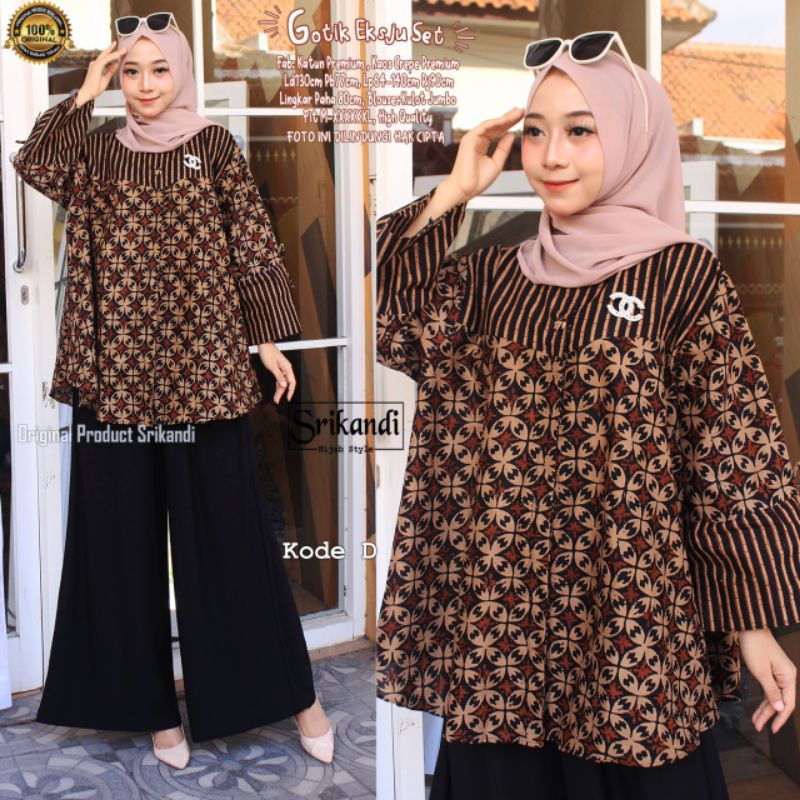 BISA COD NEW PROMO SETELAN CELANA BAJU WANITA DEWASA KEKINIAN TERBARU TAHUN 2022 IMPORT SUPER JUMBO 