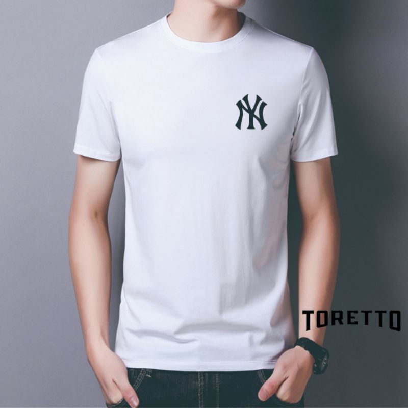 TORETTO-BAJU KAOS NY || KAOS DISTRO UNISEX || ATASAN LENGAN PENDEK TERLARIS