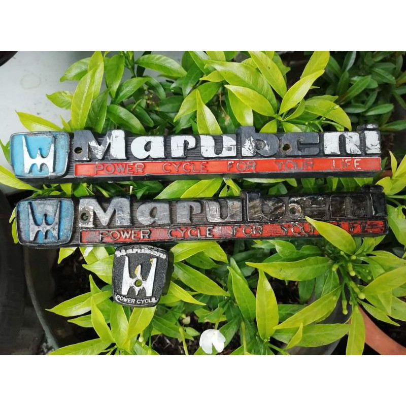 EMBLEM ORIGINAL FRAME SAMPING SEPEDA MARUBENI