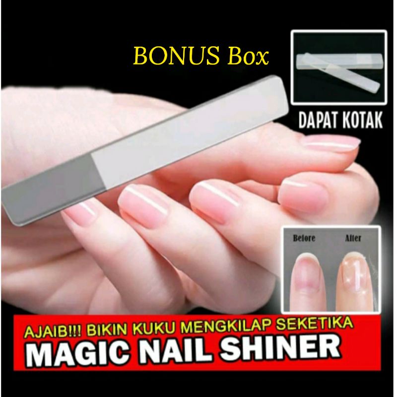 Magic manicure pengkilap kuku Nano glass nail Polished art Akrilik