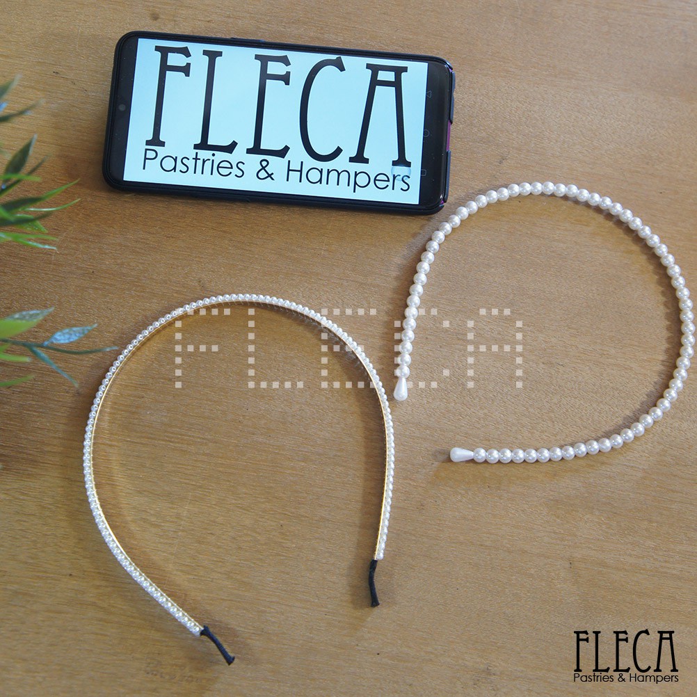BANDO BANDANA KOREA KEKINIAN PEARL MUTIARA IMPORT ANAK DEWASA CEWEK AKSESORIS WANITA