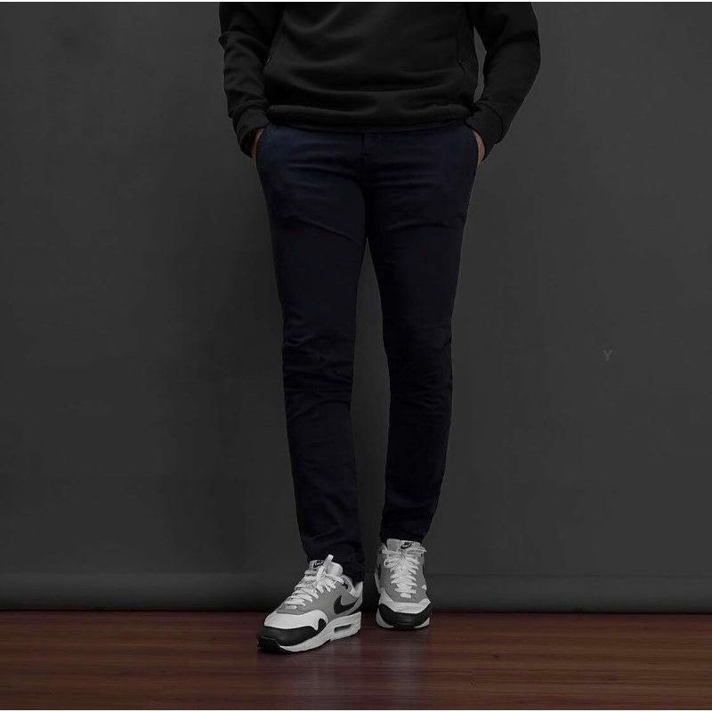 Celana Panjang Chino Tom Tailor Travis Stretch Slimfit Dark Navy