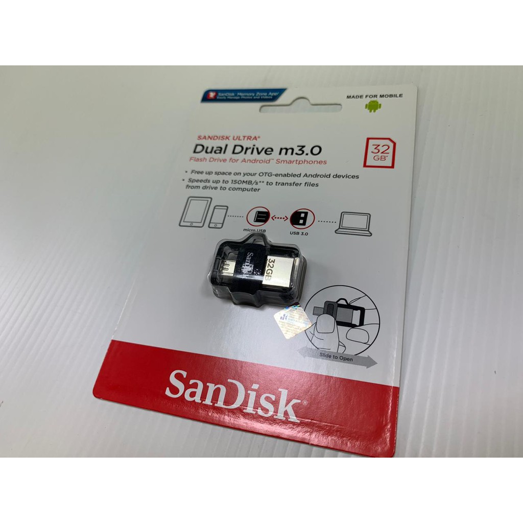 SanDisk Ultra Dual Drive M3.0 16GB / 32GB / 64GB / 128GB USB 3.0 OTG Flash Drive OTG