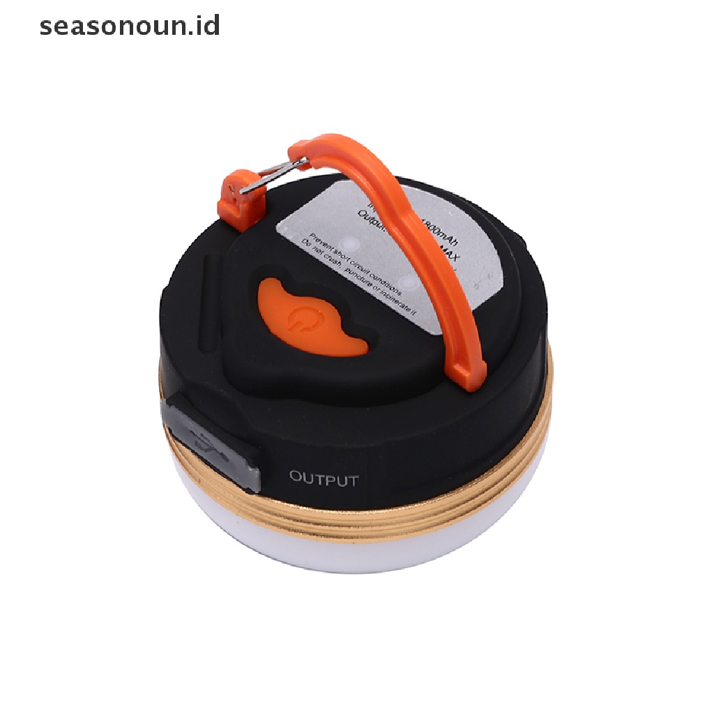 (seasonoun) Lampu Lentera LED Portable Dengan Port Charger USB Untuk Tenda Camping Hiking Memancing
