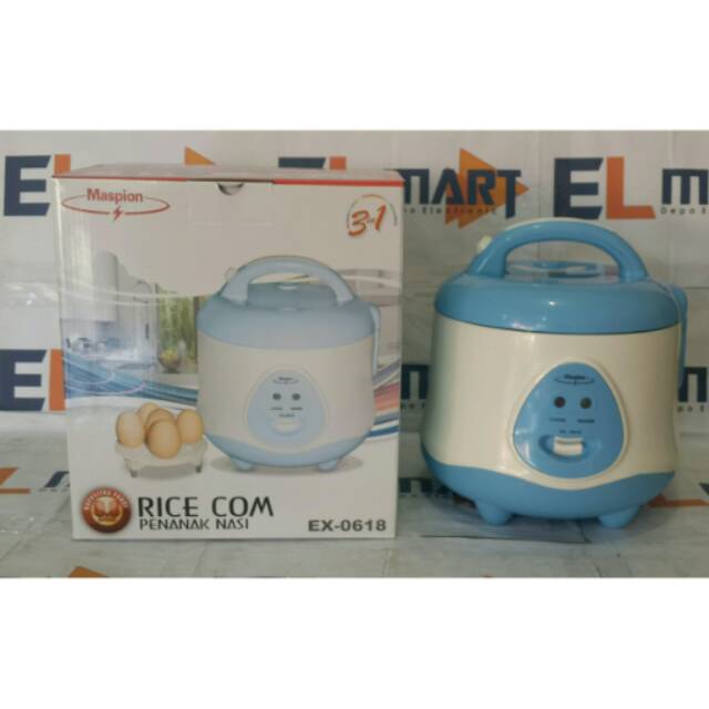 Maspion Magic Com Rice Cooker 3in1 0,8L EX0618 0,8 Liter EX 0618 - 618 Original