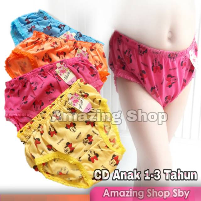 Celana Dalam Anak Perempuan CD Anak Cewek Minnie Disney Murah