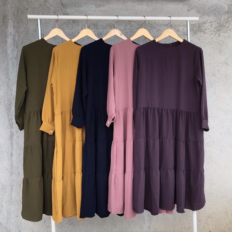 midi dress susun midi dress polos midi dress wanita midi dress murah midi dress katun