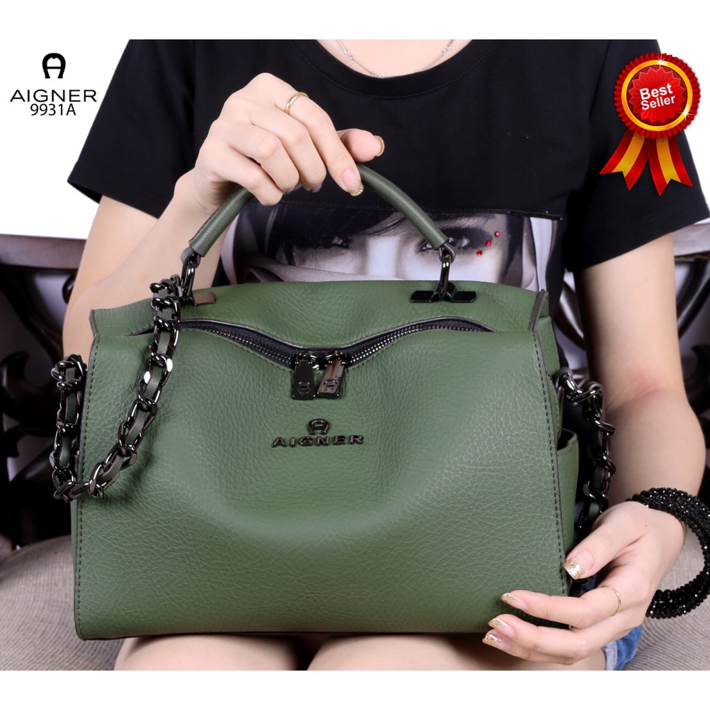 tas selempang wanita New AIGNER ROMA DOLIN Generbtes MODELINA Like ori