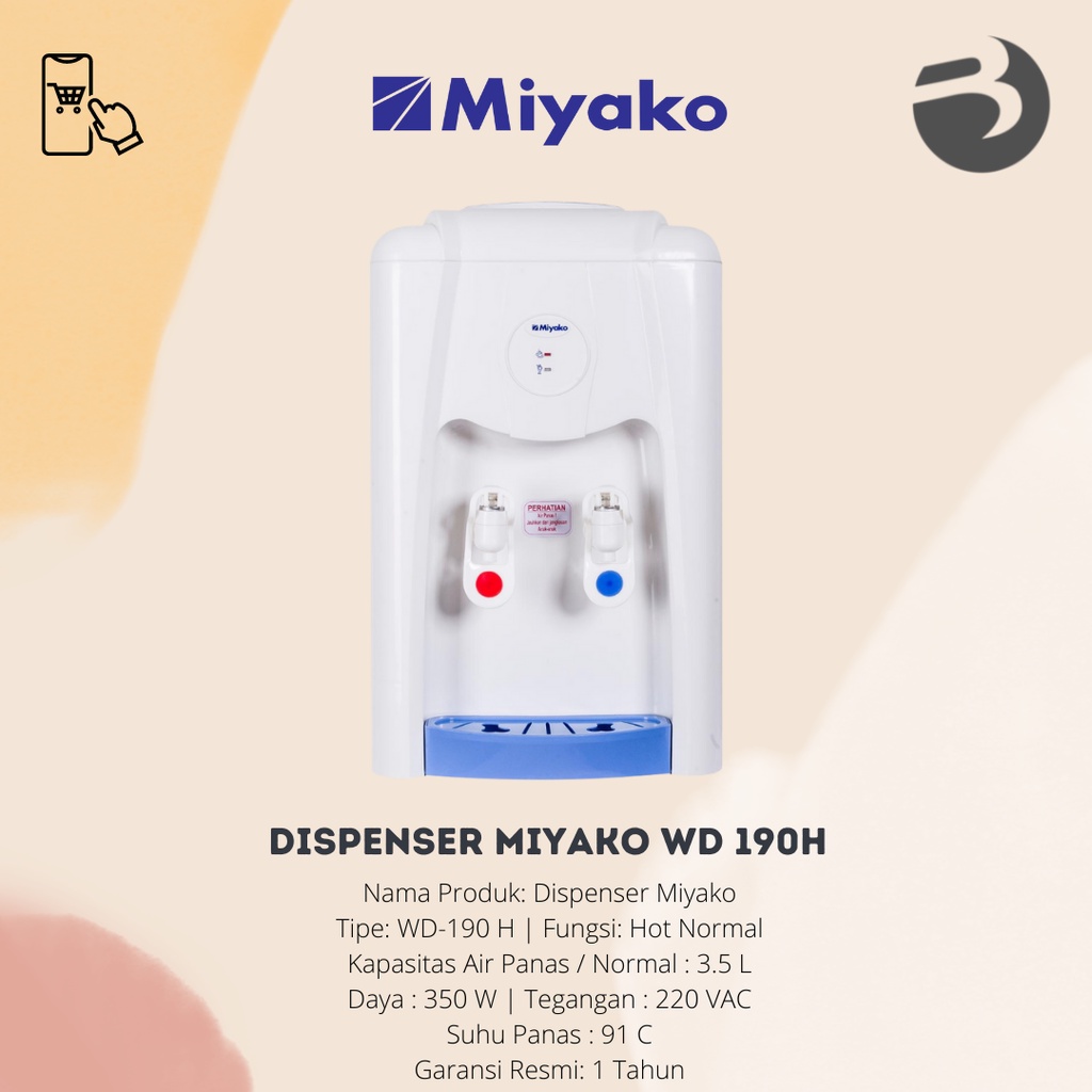 DISPENSER MIYAKO WD 189H/190H