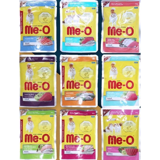 MAKANAN KUCING MEO POUCH 80 GR WET CAT FOOD