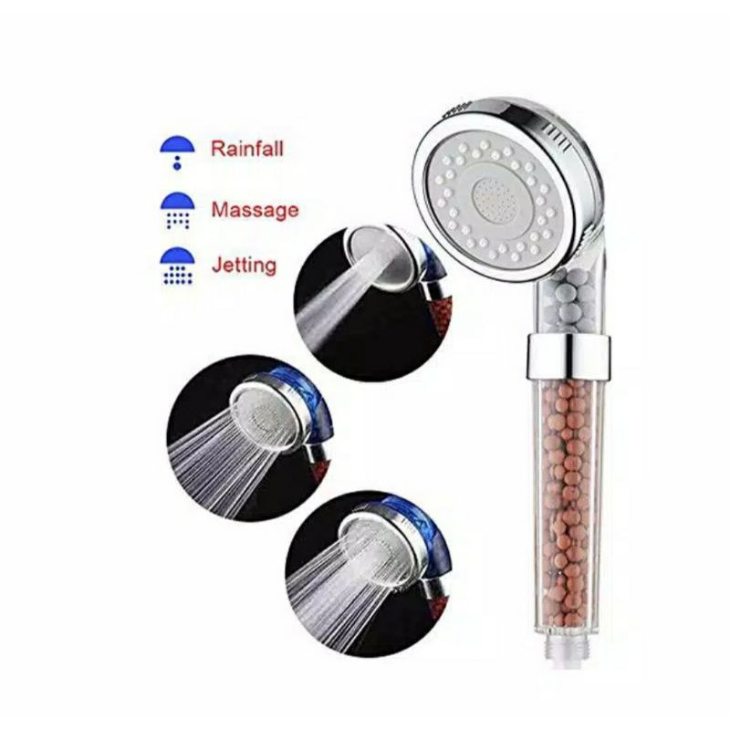 SHOWER HEAD SPA IONIZER 3 MODE / SELANG SHOWER