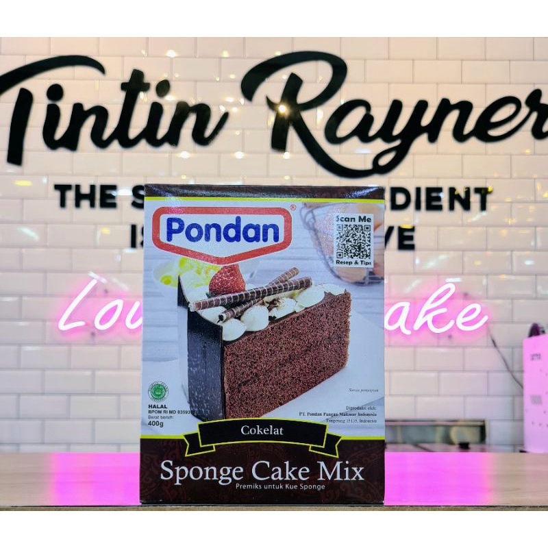 

Pondan Sponge Cake Mix Coklat 400gr