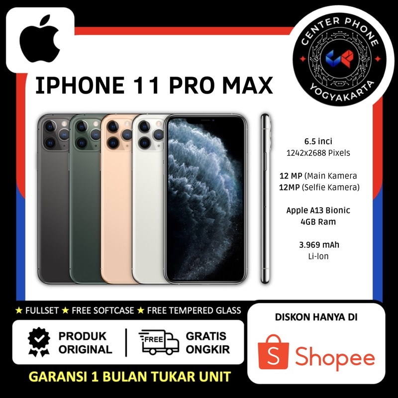 IP 11 PRO MAX 64GB | 256GB | 512GB ORIGINAL