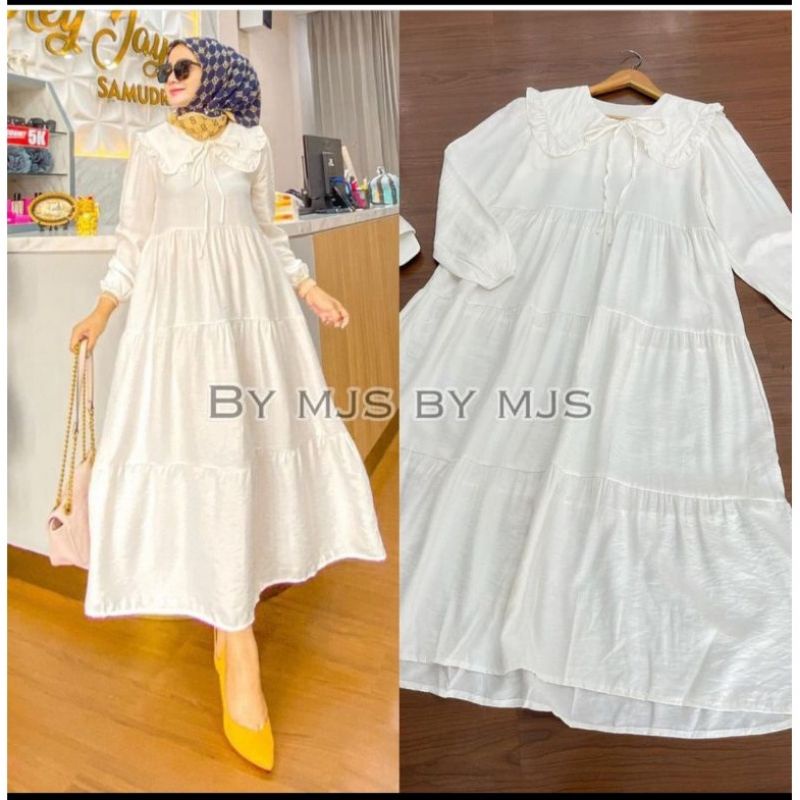 DRESS MUSLIM POLOS NAOMI MIDI DRESS KATUN TWILL  PREMIUM