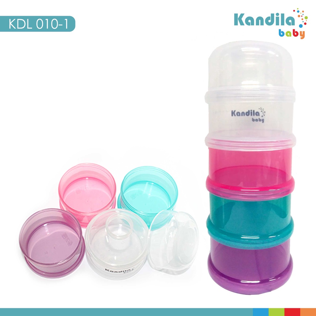 Castle - Kandila MIlk Powder Clear Container 3Layer &amp; $Layer Kandila Baby - Tempat Susu Formula kdl010-1 KDL010-2 KDL010-3